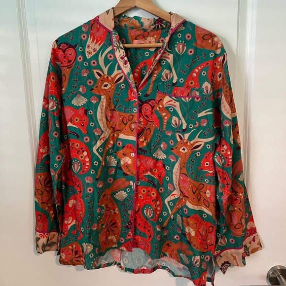 Powder Anthropologie Inspired Twilight Forest Pajama Set size SMALL - Picture 2 of 10